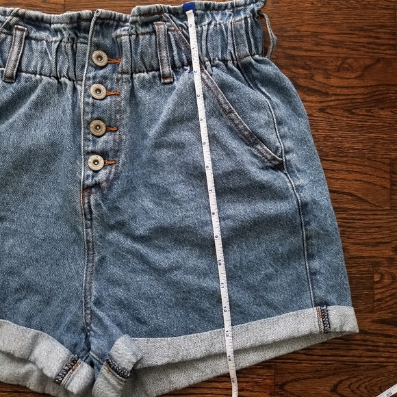 🚫SOLD🚫S.O.N.G▪︎Paperbag Denim Shorts - Picture 8 of 12